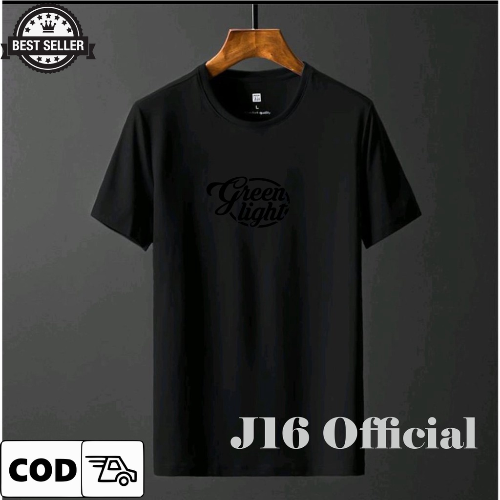 GREENLIGHT T-shirt Kaos Pendek Distro Pria Bahan Cotton Combed 30s Premium