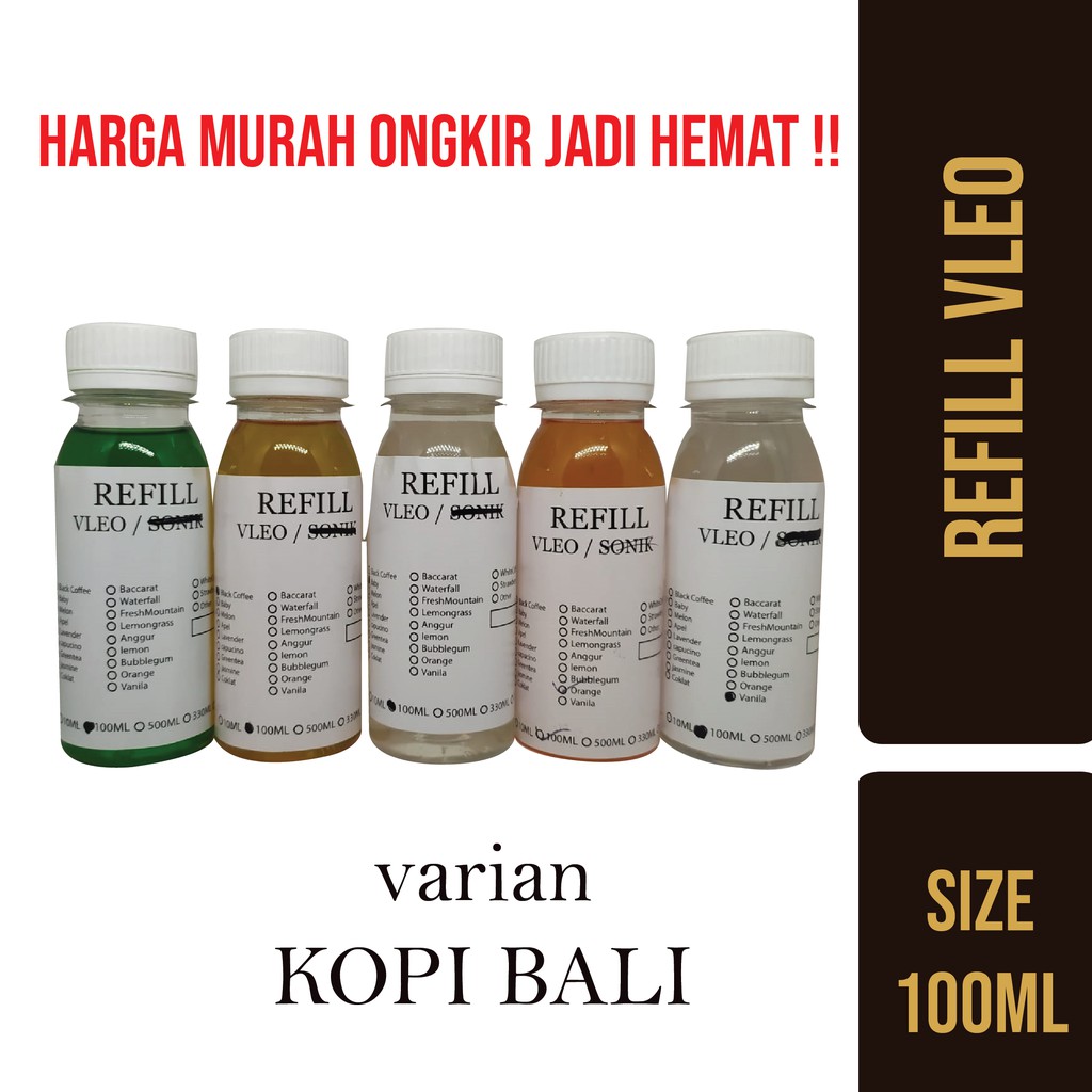 Refill vleo - Formula  Parfum Ruangan / Mobil 100 Ml