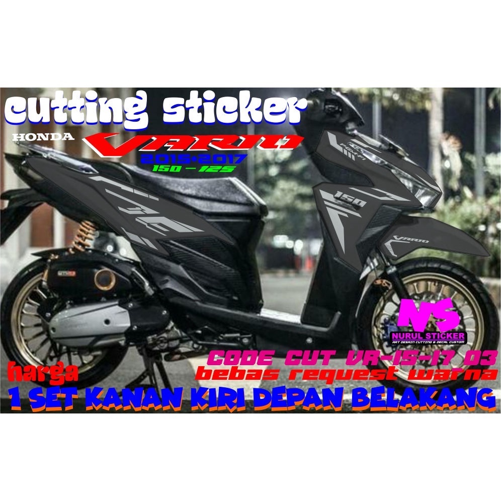 STICKER VARIO ,CUTTING STICKER VARIO 2015-2017