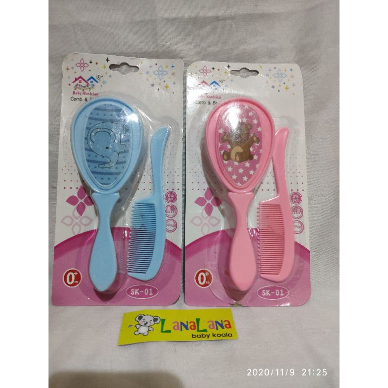 LZ.C62 sisir bayi 2in1 GEN 4. sisir plastik anak. baby comb and brush