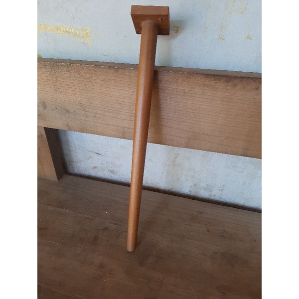 KAKI MEJA MINIMALIS KAYU JATI