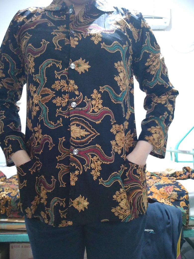 Blouse Batik Model Unik Cantik Katun Halus Kancing Depan Busui Friendly Elegan Matilda Collection 21