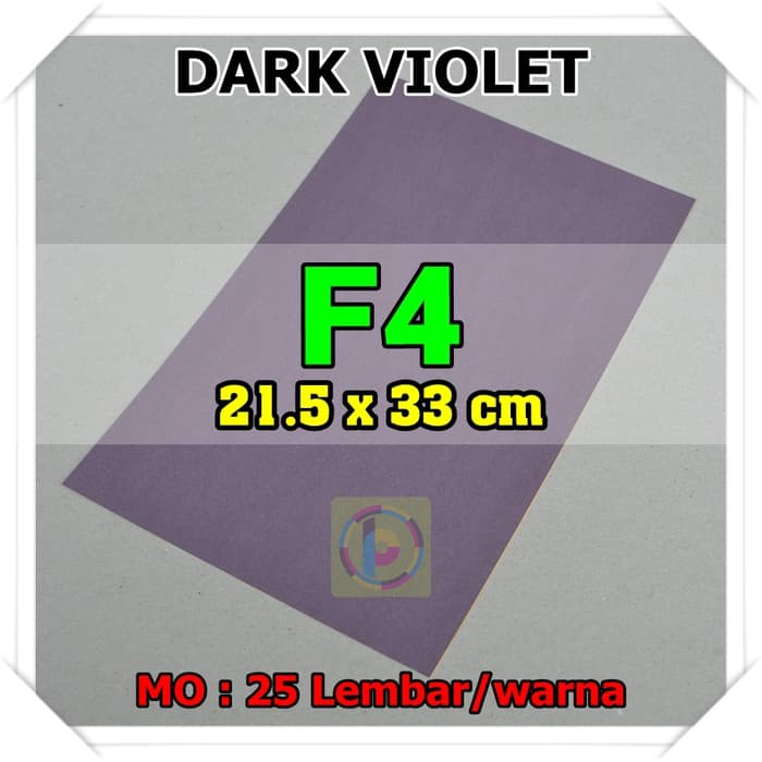 

Promo Kertas Karton Jasmine Uk. F4 DARK VIOLET UNGU TUA Diskon