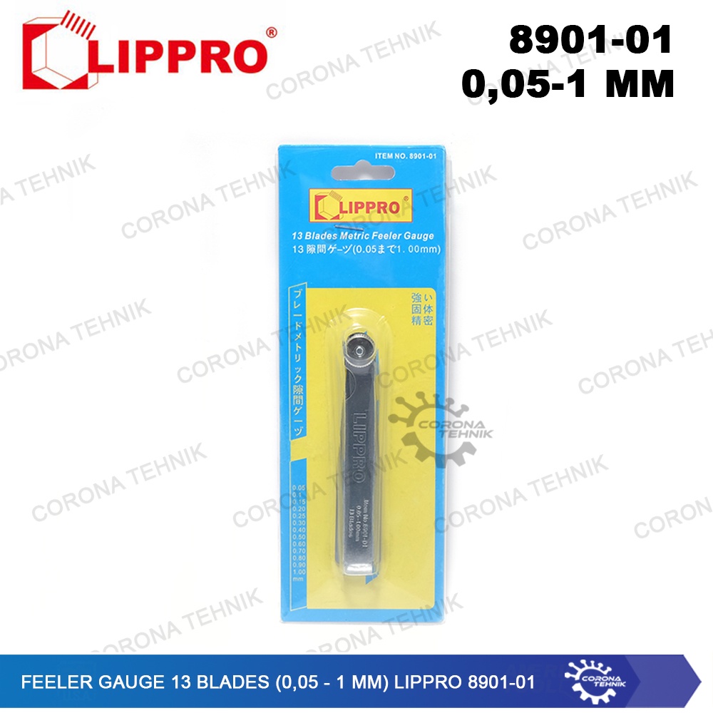 Lippro 8901-01 - Feeler Gauge 13 Blades