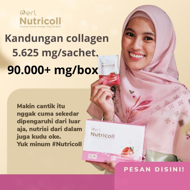 

Berl Nutricoll / minuman kolagen / minuman pemutih badan / kolagen BPOM / minuman strawbery