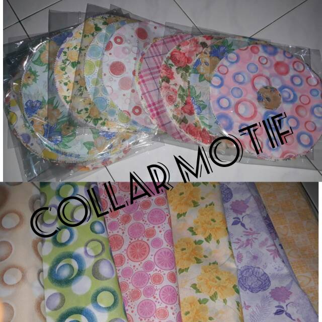 Collar kain kucing motif lusinan colar pelindung leher