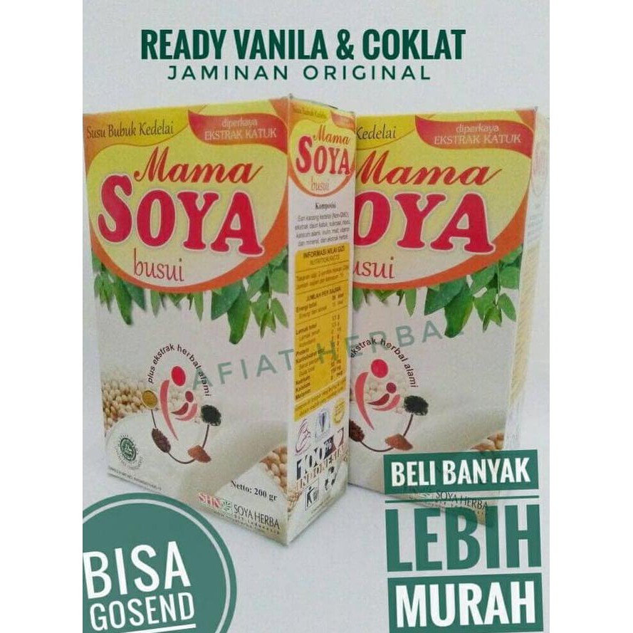 

t2m4 mama soya busui vanila & coklat | asi booster | pelancar asi - mix van - cok hc3z