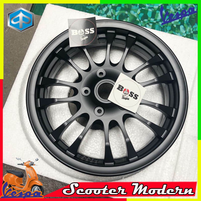 Velg Vrossi 12inc Black Model Sprint Front Vespa Sprint Prima GTS S LX Vespa Matic | Vespa Modern