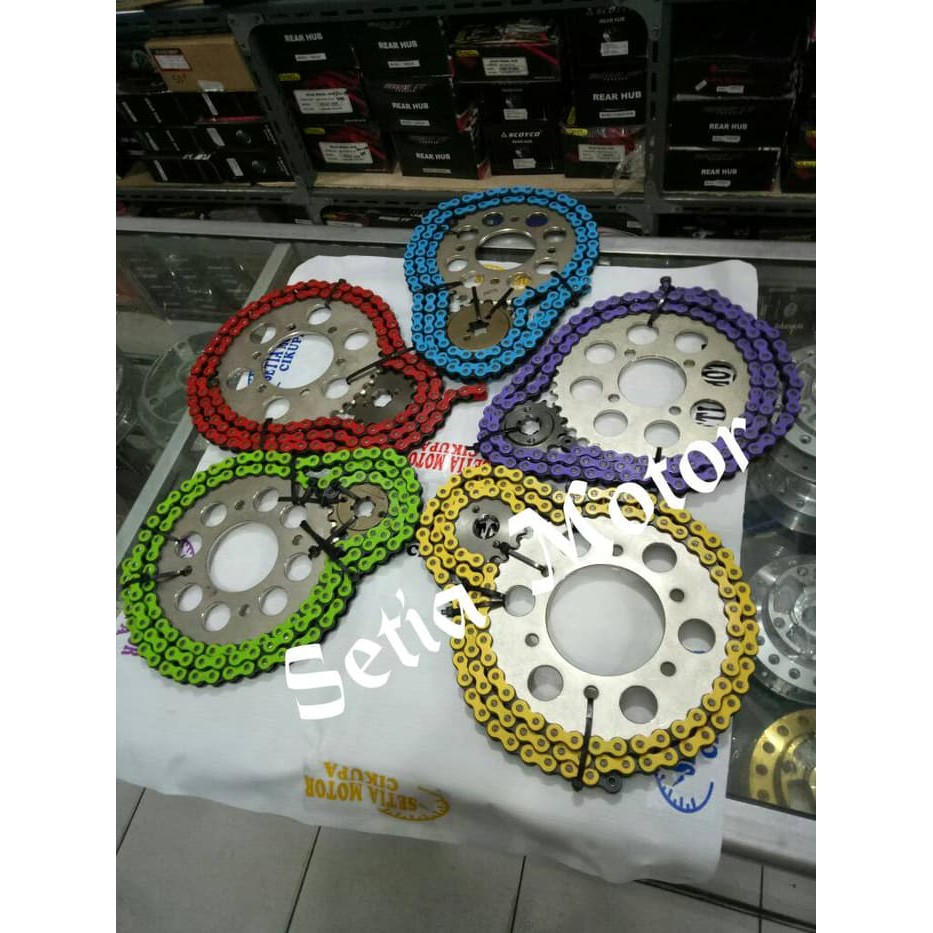 Gear / Gir SsS 415 Rantai Osaki Warna Motor Supra 125 / Karisma Blade Sparepart/Aksesoris/Variasi