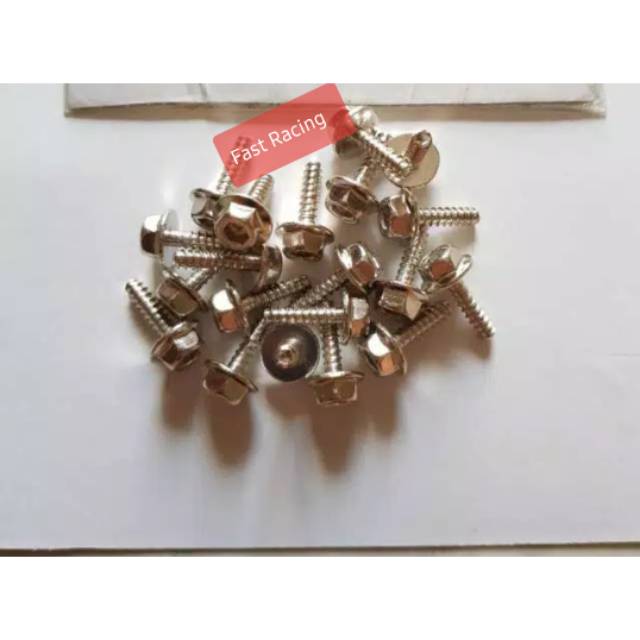 Baut Body Probolt Crome Honda isi 20pc