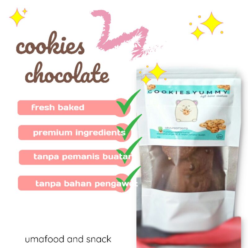 

KUE KERING COKELAT COOKIES CHOCO CHIP KEMASAN 100 gram