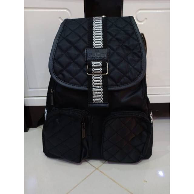 Backpack / ransel / tas punggung gucci kualitas premium khusus hitam