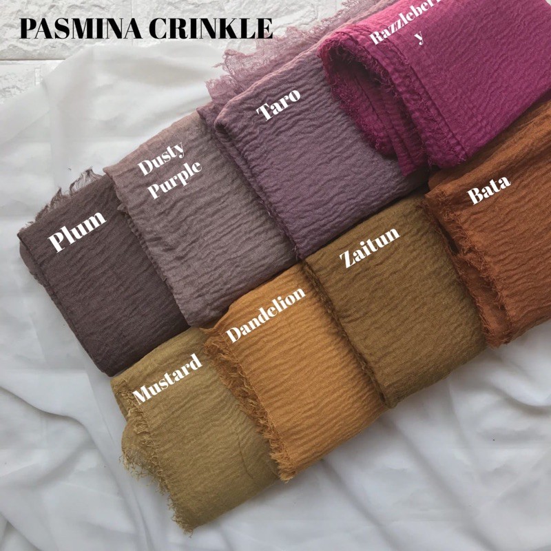 TERMURAH PASHMINA CRINKLE ORIGINAL TURKEY (1KG MUAT 11PCS)