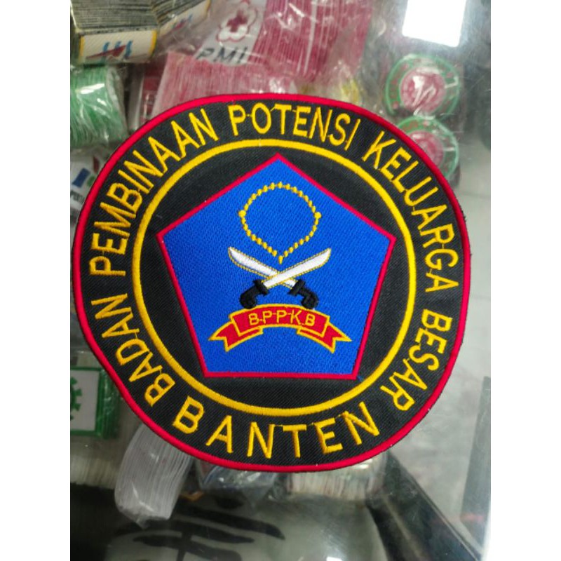 Logo BPPKB BANTEN Bagian Belakang Baju Bulat