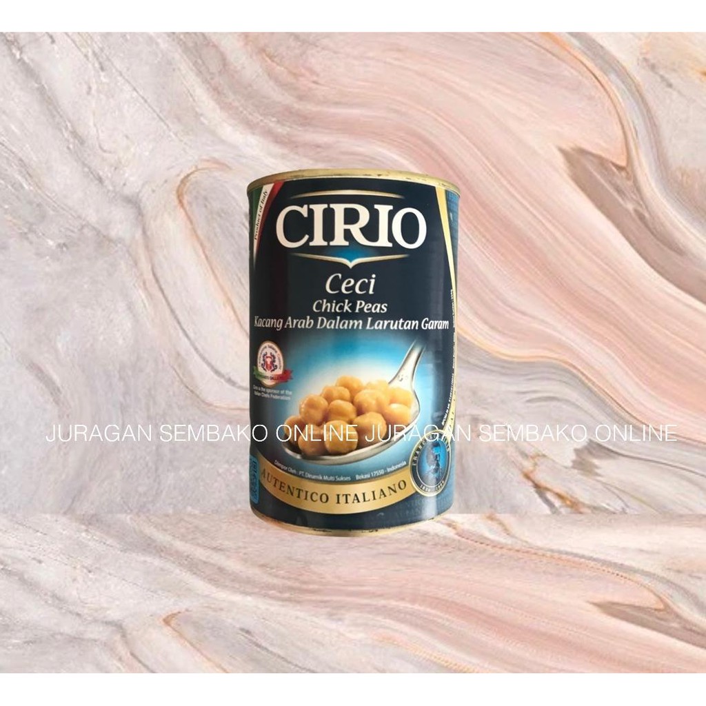 

(JSO) Cirio CECI CHICK PEAS 400gr / Garbanzo / Kacang Arab Dalam Larutan Garam