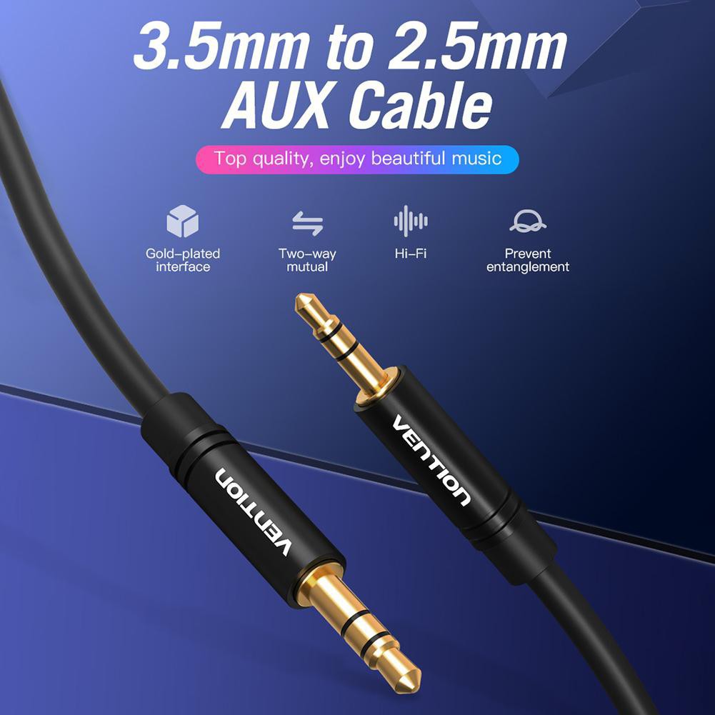 KABEL AUDIO VENTION 1.5M 3.5MM MALE TO 2.5MM MALE BALBG