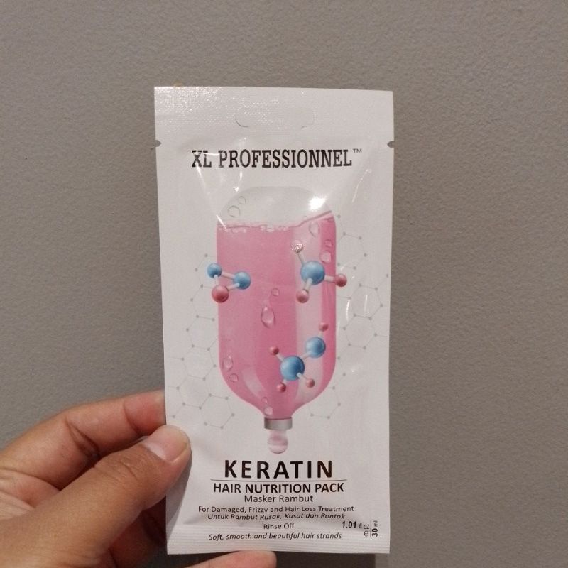 XL Professionnel keratin hair nutrition pack 30ml