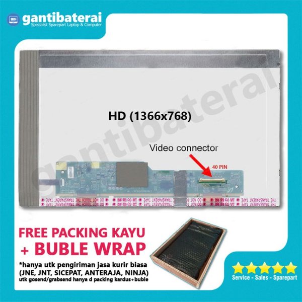 LCD LED Laptop 11.6 inch 40 pin standar tebal