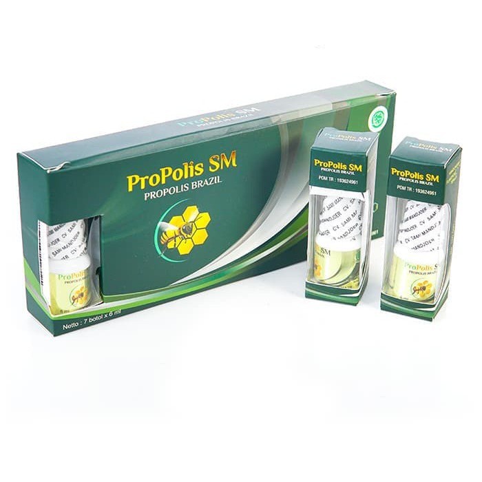 Obat Gusi Bengkak Sakit Berdarah Bernanah Sakit/Nyeri Gigi Berlubang Herbal Propolis SM Asli