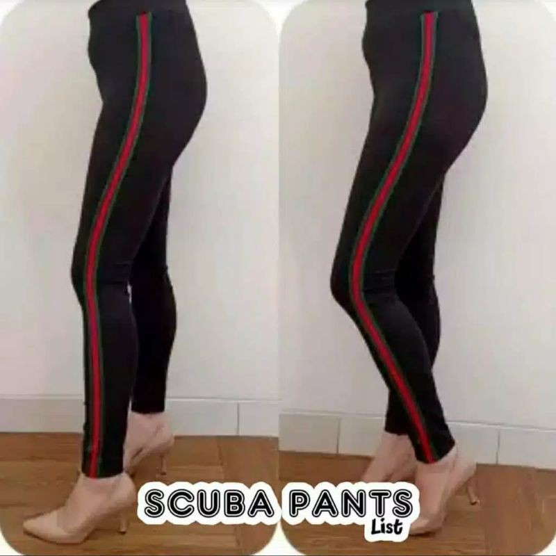 CELANA SCUBA DOUBLE LIST / SCUBA PANTS DOUBLE LIST / CELANA SCUBA LIST SAMPING