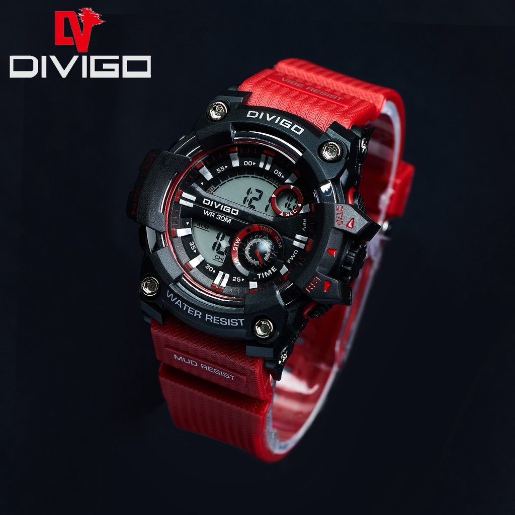 [DGS] Jam Tangan Wanita Digital DIVIGO Warna DV-6817 Original Water Resistant