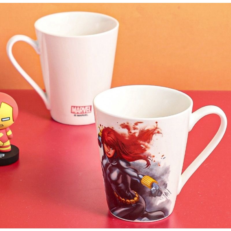 Glass mug miniso x marvel