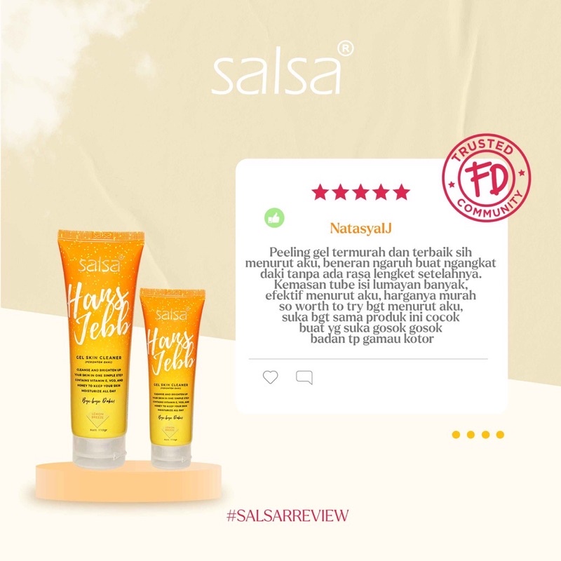 SALSA Hans Jebb Peeling Gel Exfoliasi 110gr | Perontok Daki dan Ketiak Hitam