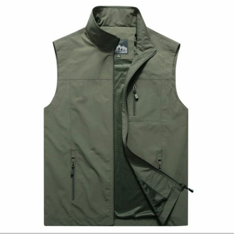 rompi perasut pria / rompi motor / rompi proyek / rompi lapangan