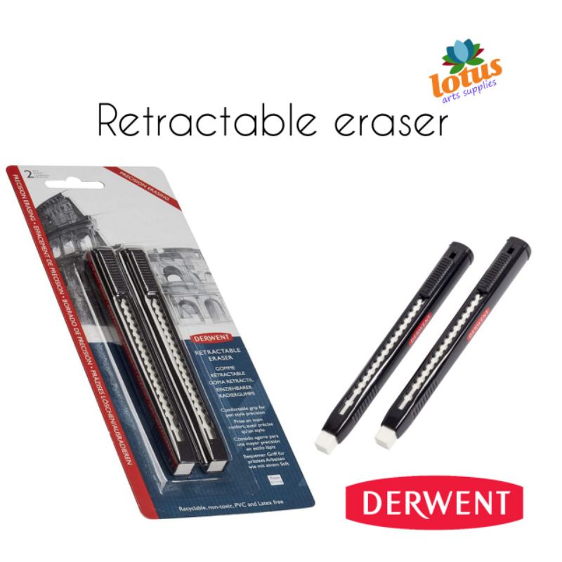 

Derwent Retractable Pen Eraser set 2 Blister Pack