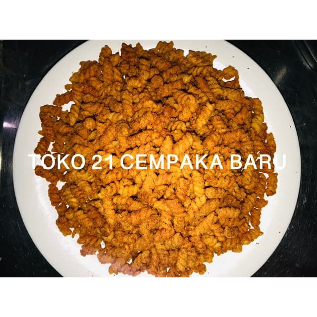 

Makaroni Spiral Goreng Pedas 1 Ball Makroni Spiral Ulir Pedes Kiloan