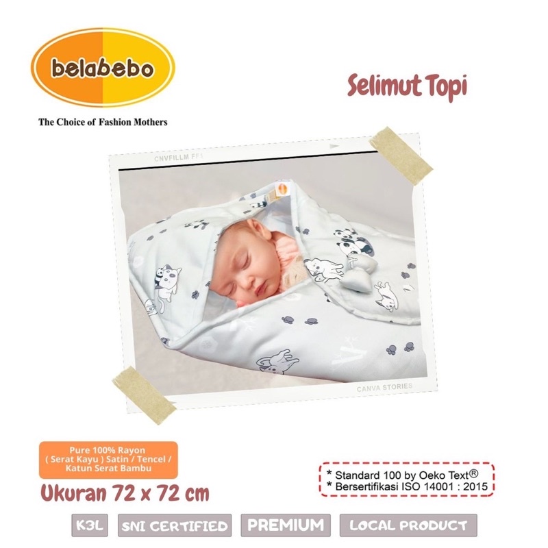 Belabebo - Selimut Topi Bayi /Baby Blanket