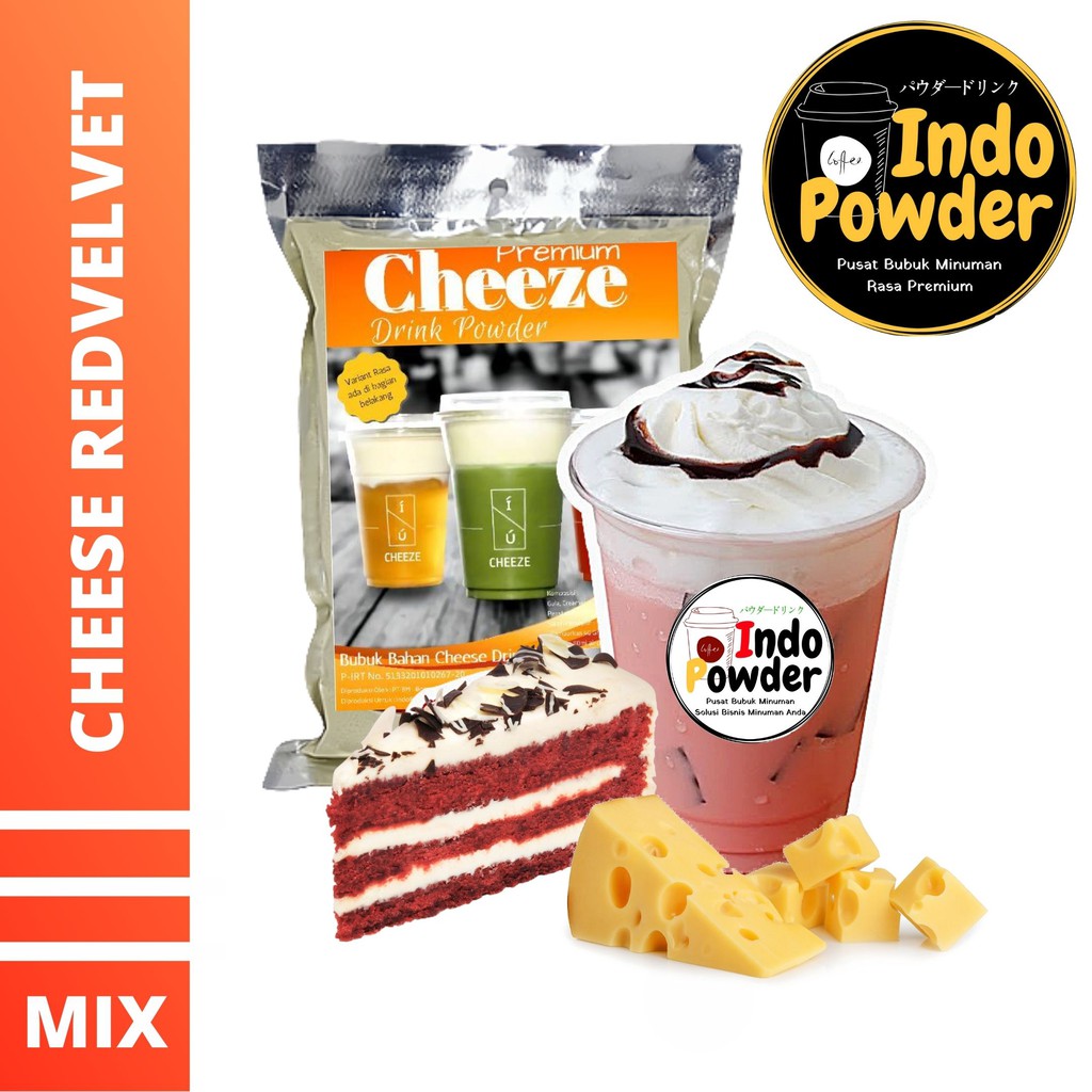 Bubuk Minuman CHEESE RED VELVET 1Kg - Bubuk CHEESE REDVELVET 1Kg - CHEESE RED VELVET Bubuk 1Kg