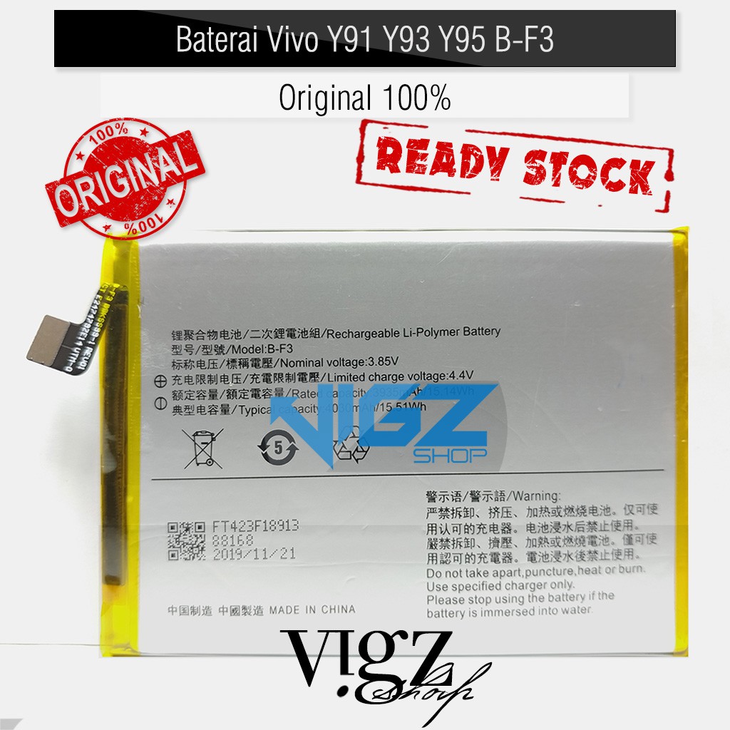 Baterai Vivo Y91 Y93 Y95 B-F3 Original 100%