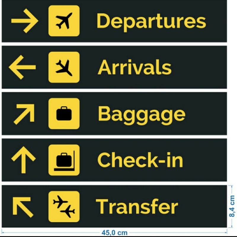 

STIKER AIRPORT SIGN 45x8,4CM