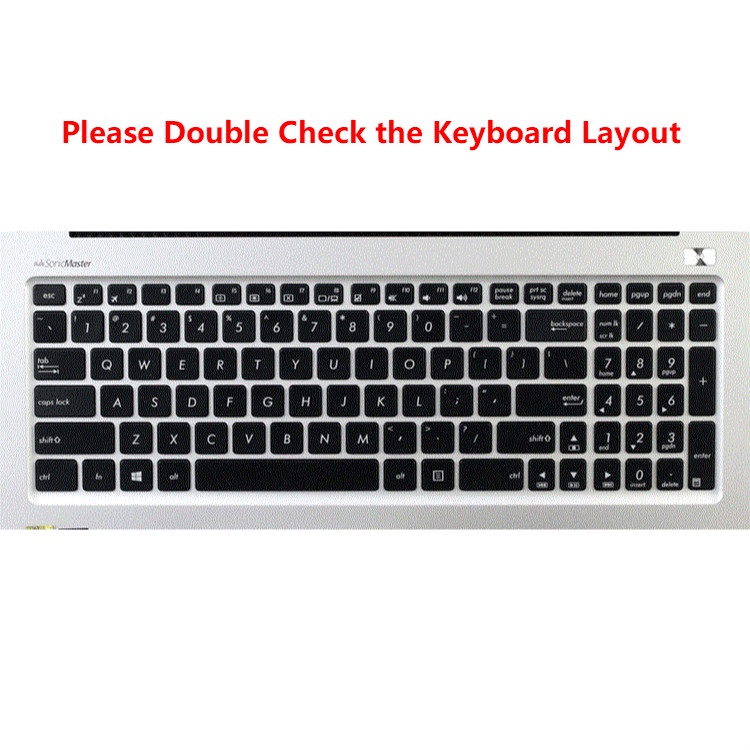 For 15.6 Inches ASUS A580UR I5-8250U Soft Ultra-thin Silicone Laptop Keyboard Cover Protector