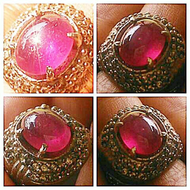 Batu Ruby Natural Star Red Rubi Ruby Tanzania Big Size Asli Alam