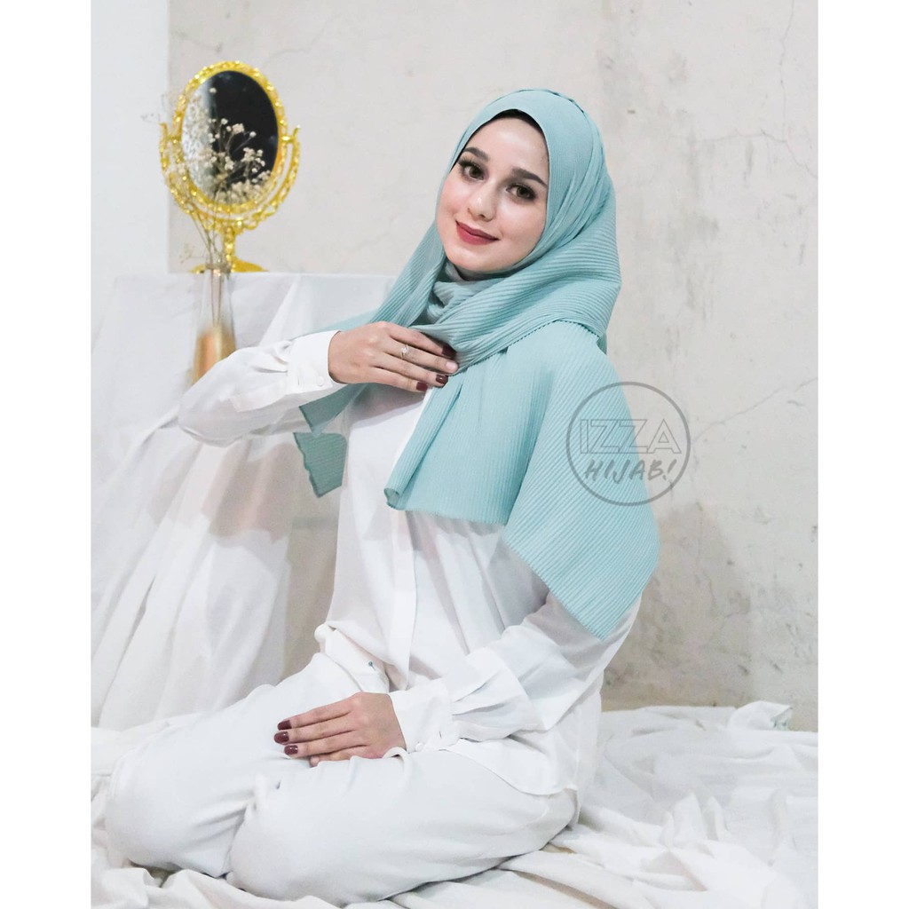 PASHMINA PLISKET FULL DIAMOND CREPE/ Pasmina lidi full pleated phasmina shawl-3