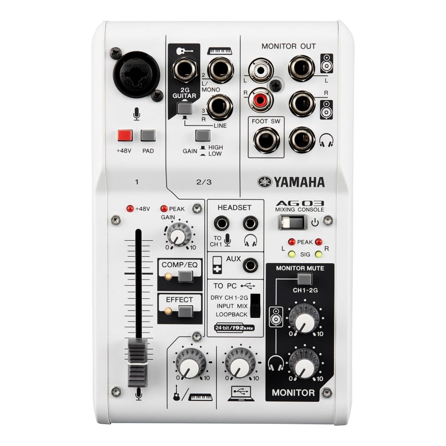 Mixer Audio YAMAHA AG03 3-channel & USB audio interface
