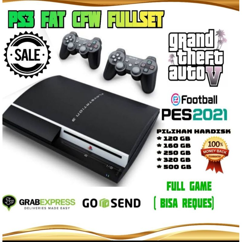 PS3 FAT 500 GB CFW MULTIMAN FULL GAME TERBARU