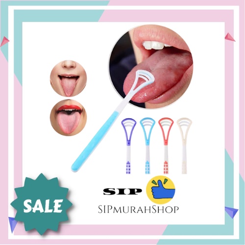 (COD) Pembersih Lidah Premium - Tongue Cleaner Scraper Efektif - Pembersih Lidah / Sikat Lidah / Tongue Cleaner / Cleanser / Scraper