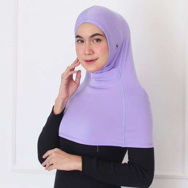 HITJAB - HIJAB SPORTS FULL COVER HIJAB OLAHRAGA INSTANT SEBAHU JILBAB SPORT MENUTUP DADA BERSEPEDA