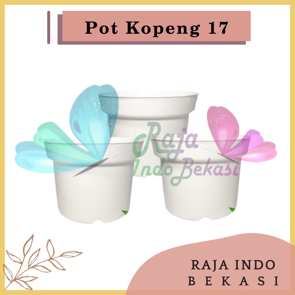 Pot Kp Kopeng 17 Putih By Garden Of Love Pot Bunga Plastik Putih Murah Ukuran Mirip Pot Tani 17