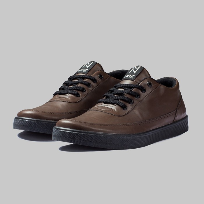 |DK01x NAZ| Sepatu Sneakers Pria Casual Sneaker Cowok ORIGINAL DEDRICK DARK BROWN