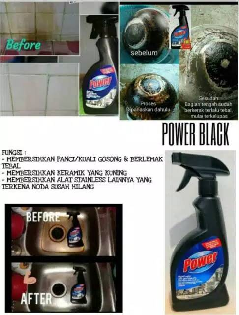 My Way Power Black / Power Hitam Serbaguna ( Pembersih Panci kompor setrika kerak / Karat dan Lemak)