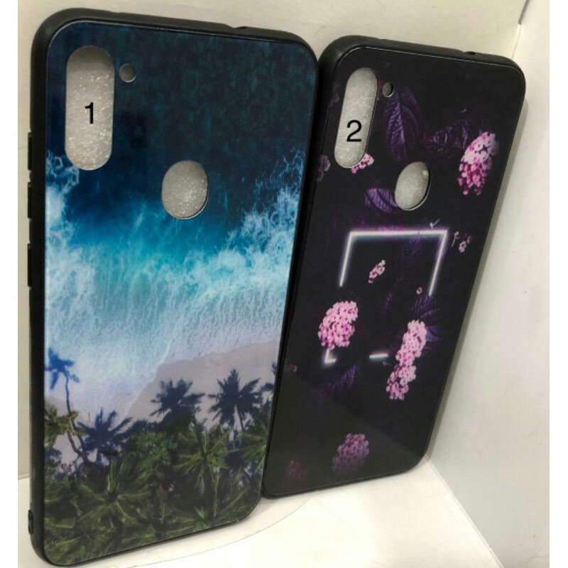 SAMSUNG A11 M11 BACK CASE GLASS VIBES CASING SOFTCASE