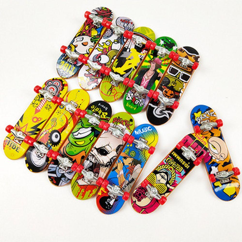 Needway Finger Skateboard Simulasi Untuk Anak Alloy Stand Gag Mainan Anak Mainan Kartun Skate Truck