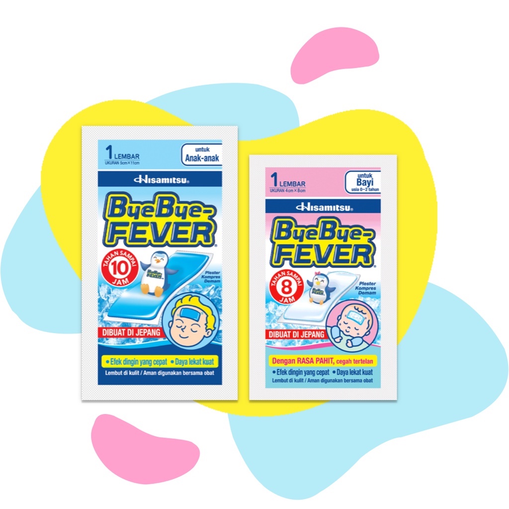 Bye Bye FEVER Plester Demam Bayi dan Anak dan DEWASA