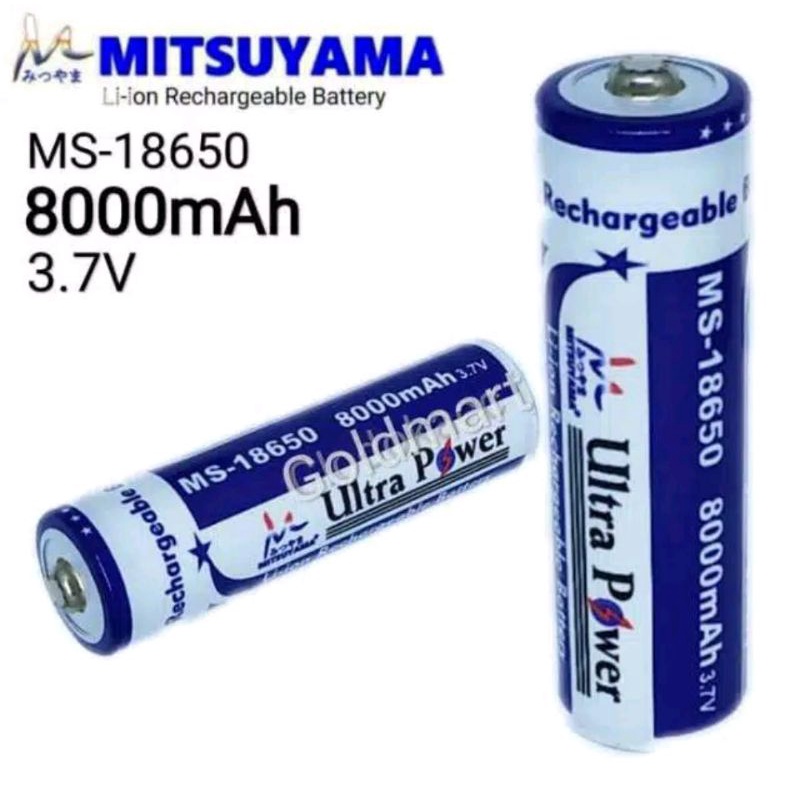 Batrai charger ulang Baterai 18650 8000mAh 3.7V Battery Li-ion Rechargeable