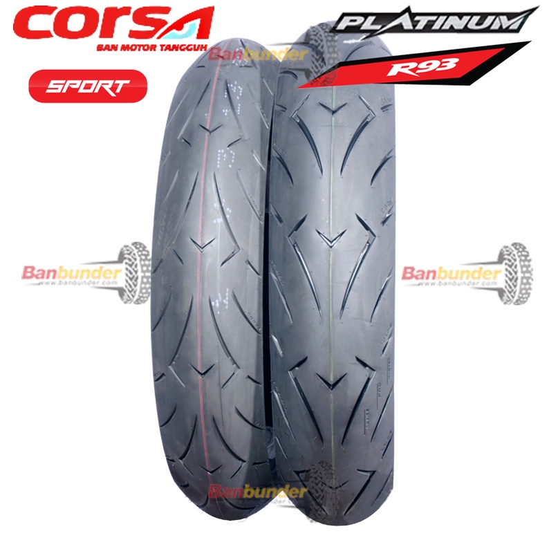 PAKET CORSA R93 110/70-17 DAN 130/70-17 PLATINUM - TUBELESS
