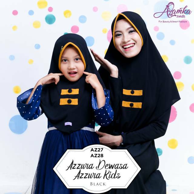 BERGO AZZURA ORI BY AZAMKA,HIJAB COUPLE, JILBAB ANAK